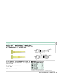 Thumbnail of document Data Sheet - IT-W Industrial Thermometer Thermowell